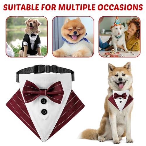 Adjustable Dog Bowtie Bandana W64695