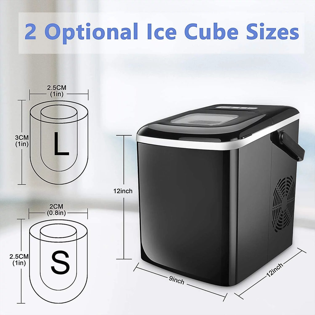 Portable Ice Maker with 2 Optional Ice Cube Sizes G715