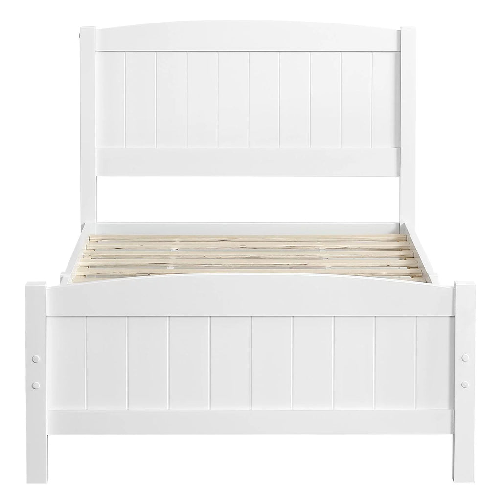 Queen Solid Pine Wood Platform Bed Frame with Headboard H819