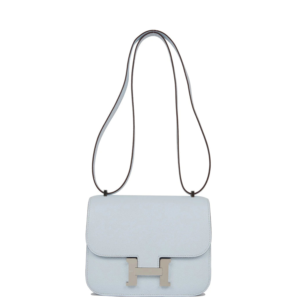 Bleu Brume Chevre 18 Shoulder Bag M711048
