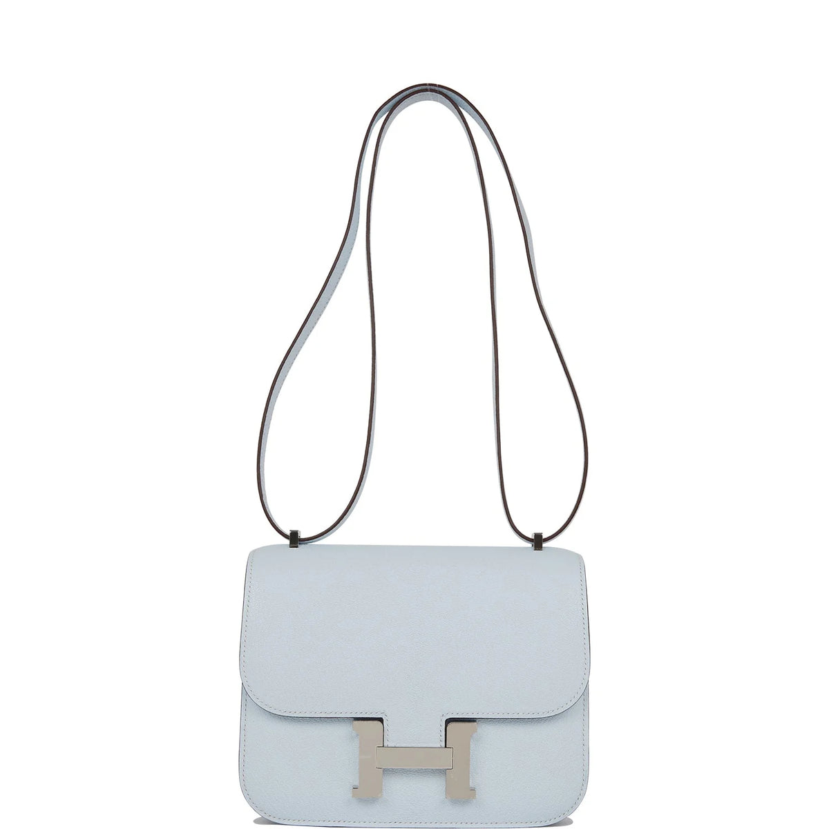 Bleu Brume Chevre 18 Shoulder Bag M711048