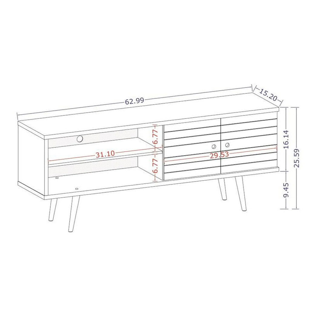 Solid Wood TV Stand for TVs up to 60" L1132