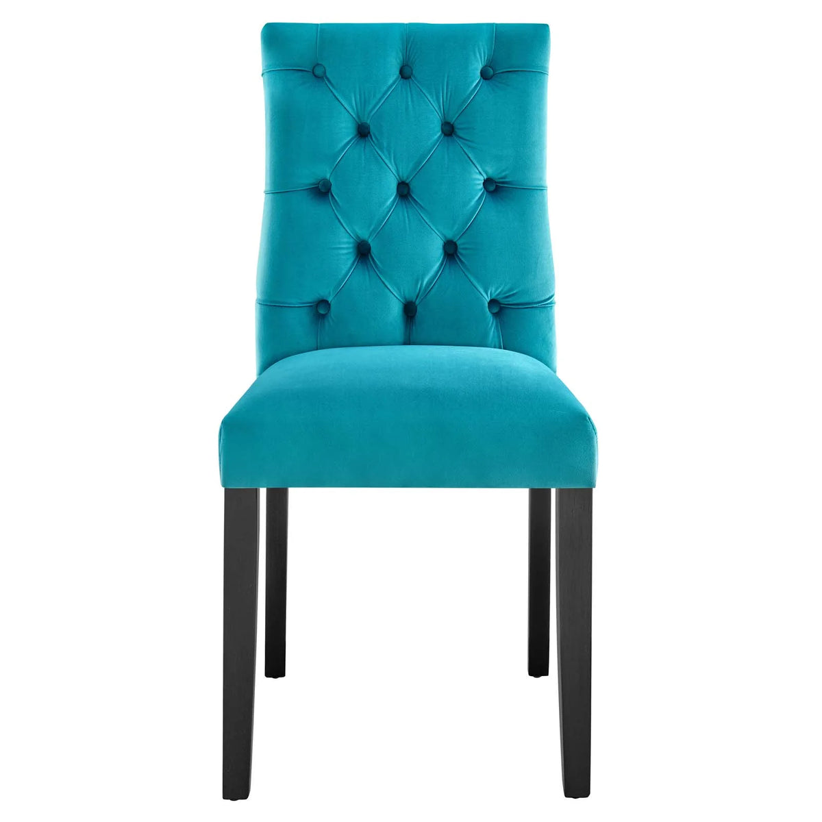 Blue Velvet Dining Chairs Set of 2 N261751