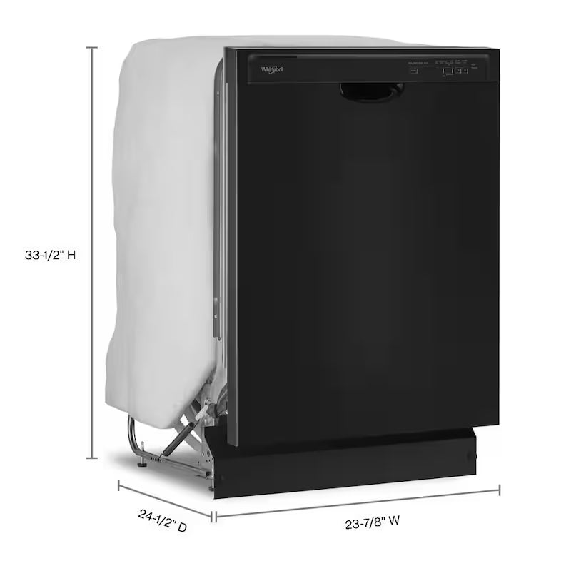 Black 24 in. Built-In Tall Tub Dishwasher S917470