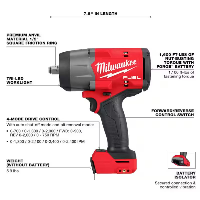 18V Lithium-Ion Brushless Cordless Combo Kit with 1/2 in. Impact Wrenches J319