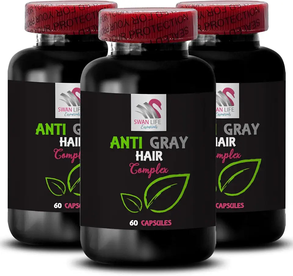 Anti Gray Hair Capsule 3 Bottles 180 Capsules I320