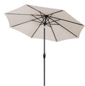 10' Outdoor Patio Table Umbrella with Auto Tilt and Crank D881