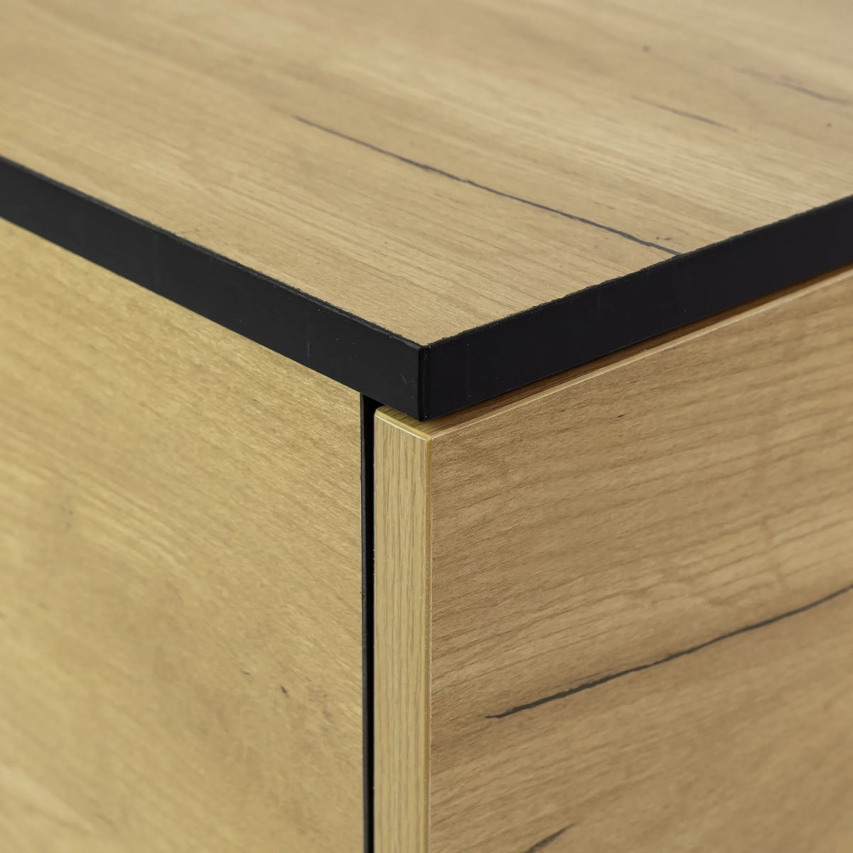 Brown Wooden Coffee Table with Storage Shelf and 2 Drawers A9101