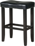 Black Counter Height Stool Set of 2 J510