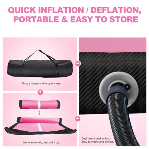 Inflatable Air Gymnastics Mat 4/8 inches Thickness with Pump D944212