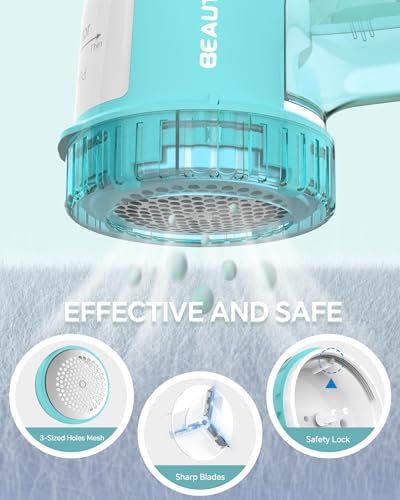 Fabric Shaver and Lint Remover with 2-Speeds, Stainless Steel Blades, Gray V425