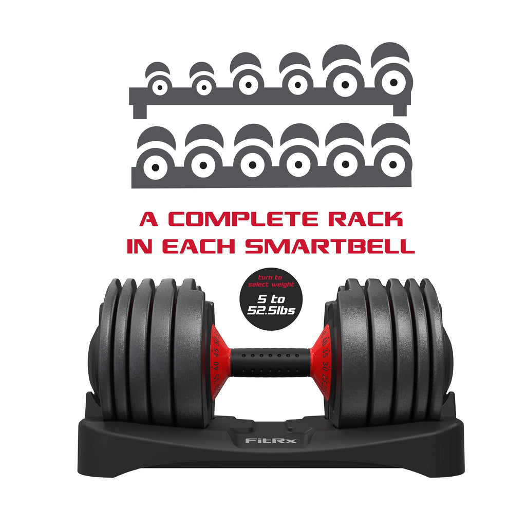 Adjustable Dumbbell 5-52.5 lbs Black W9723