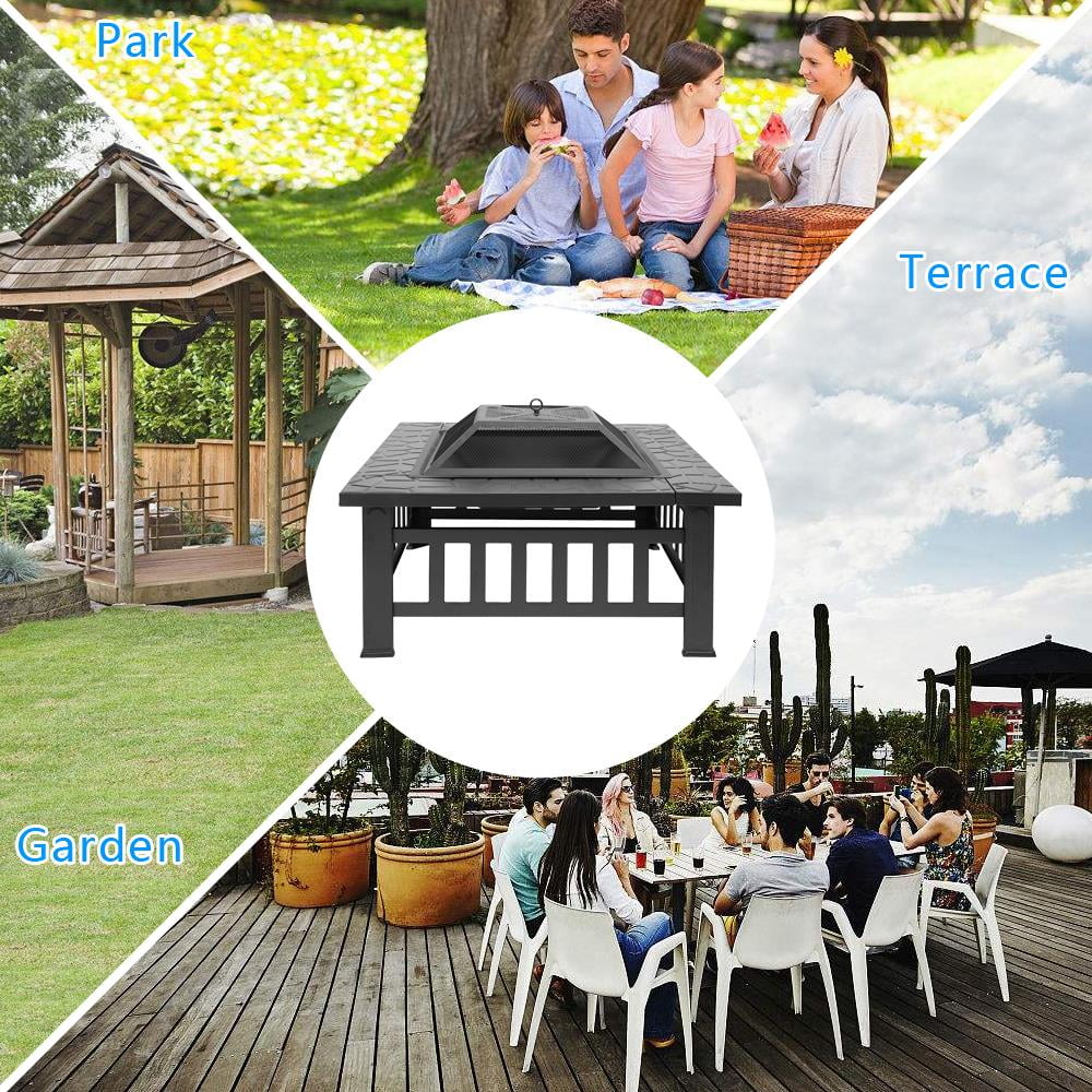 Wooden 32 Metal Fire Pit H947629