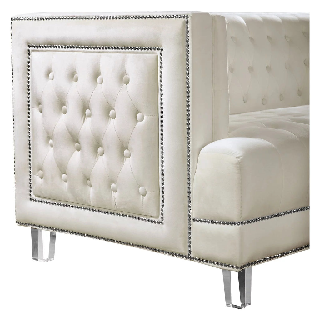 Cream Velvet Chair P2800
