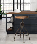 Adjustable Height Metal Swivel Bar Stool O870