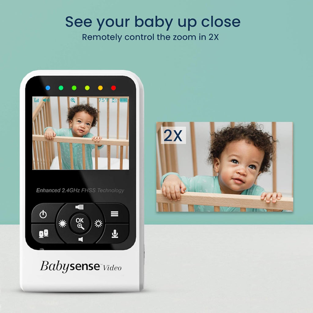 Video Baby Monitor with Camera and Audio, Two Cameras, Night Vision, Two Way Talk K46207