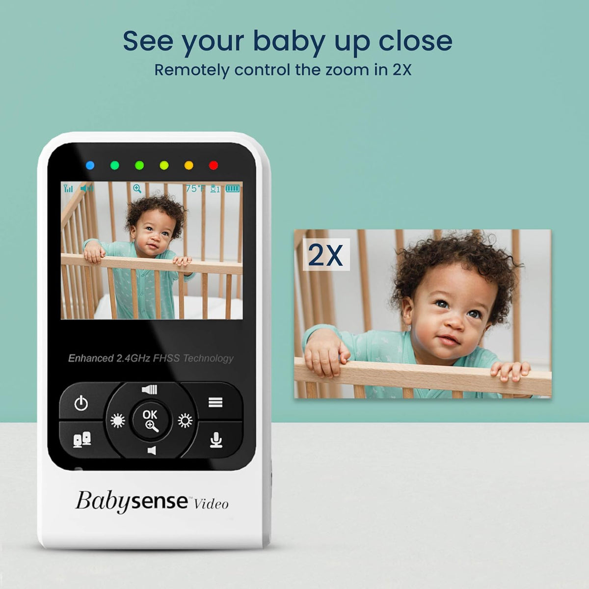 Video Baby Monitor with Camera and Audio, Two Cameras, Night Vision, Two Way Talk K46207