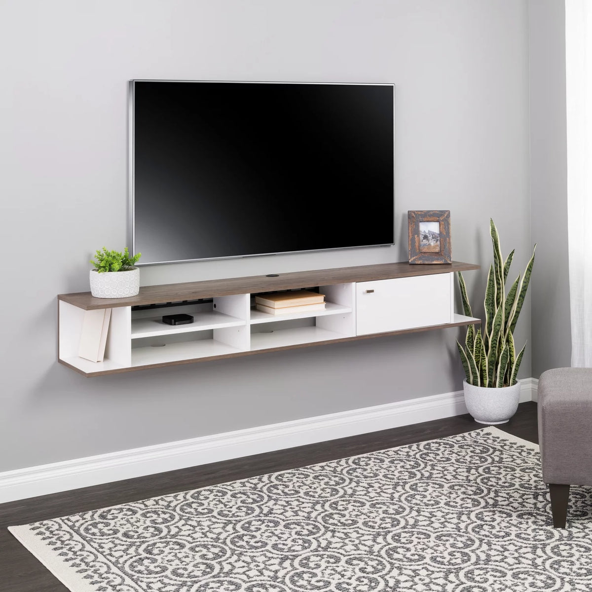 Wall Mounted Media Console with Door Y402402