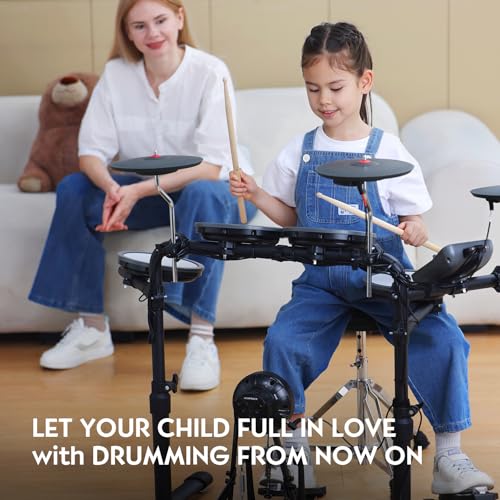 Electric Drum Set with Mesh Drum Pads Z869