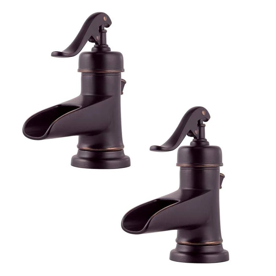 1-Handle 4-in Centerset Bathroom Sink Faucet with Drain R7593