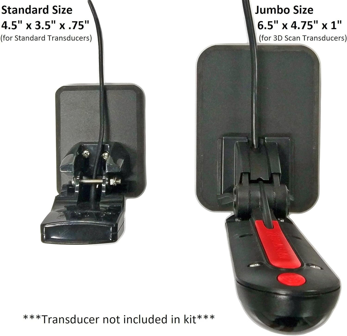 Black Screwless Transducer Mounting Kit Pack of 2 J292