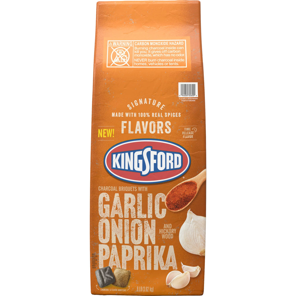 Charcoal Briquettes with Garlic, Onion and Paprika, 8 Pounds P727