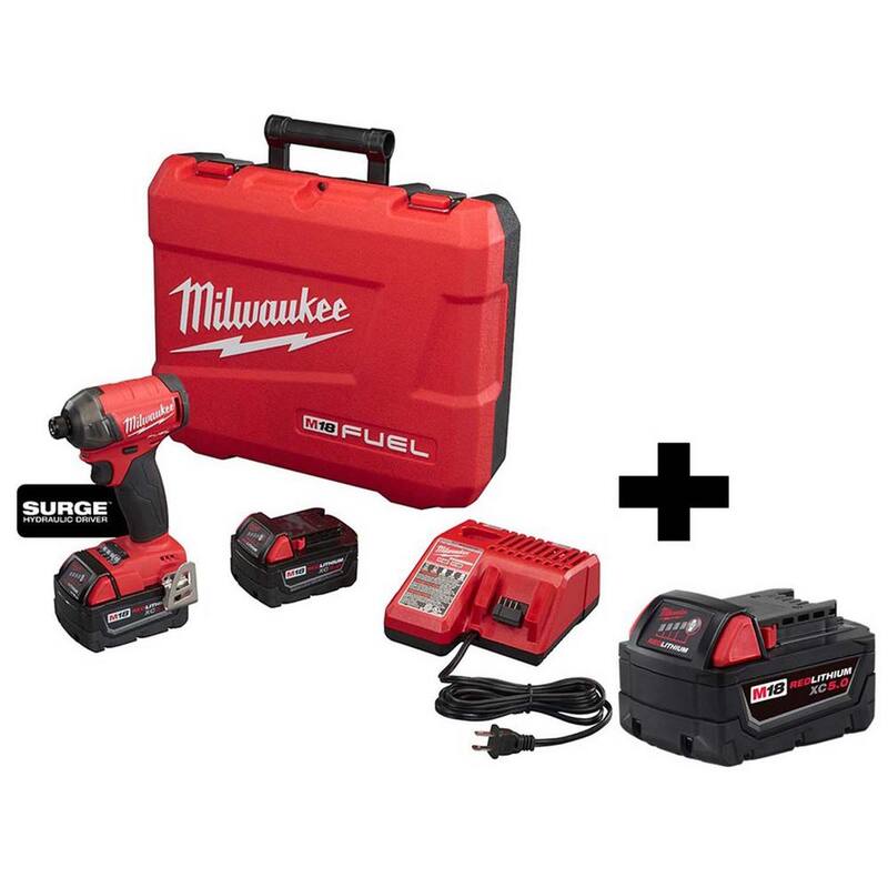 18V Lithium-Ion Brushless Cordless 1/4 in. Hex Hydraulic Impact Driver Kit M4068