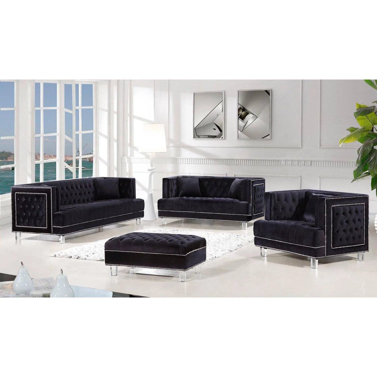 Cream Velvet Chair P2800