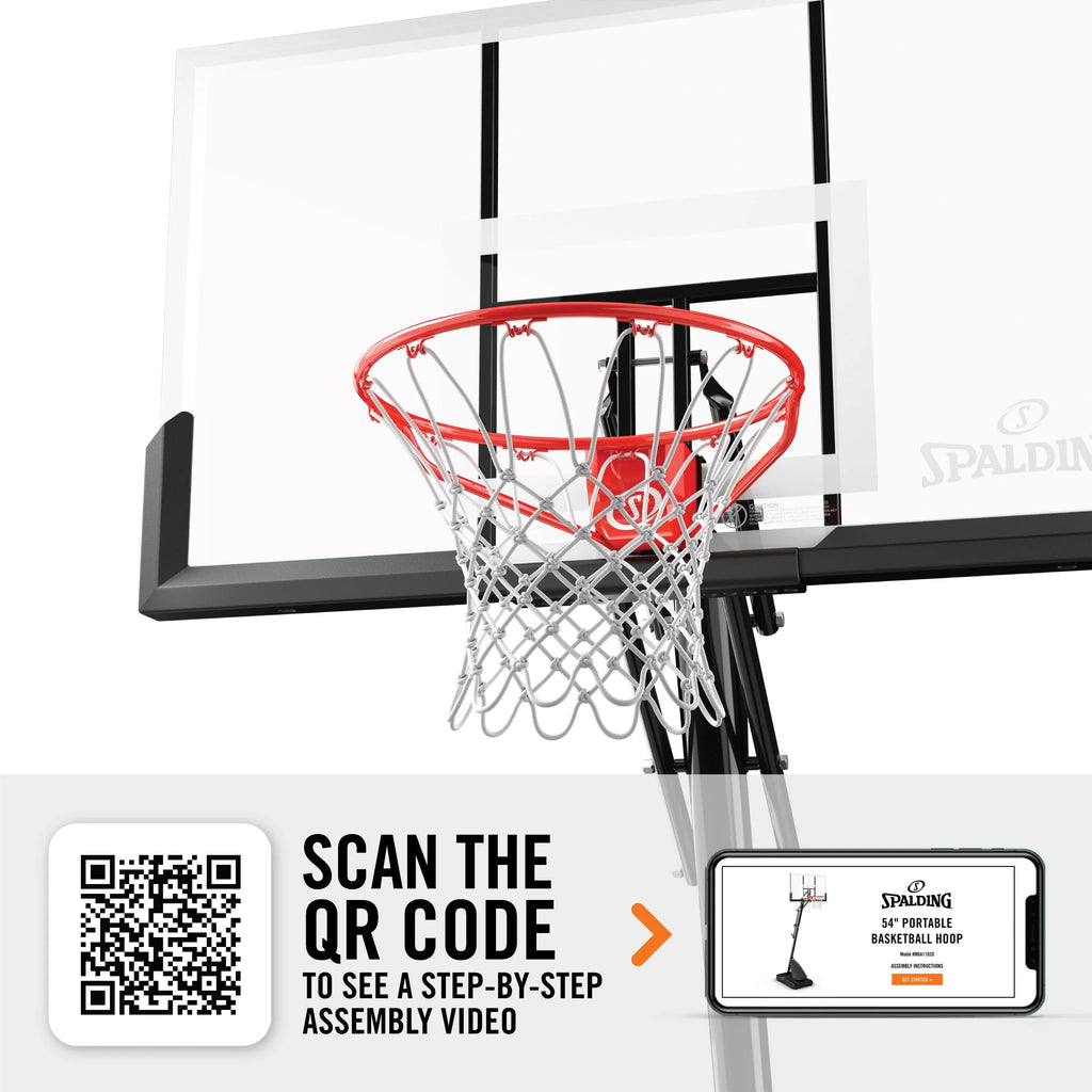 54 In. Shatter-proof Polycarbonate Portable Basketball Hoop System C3045