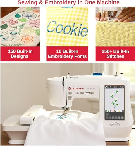 Sewing & Embroidery Machine with 250 Built-in Stitches G7133