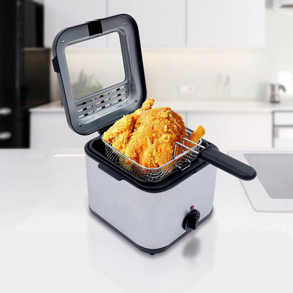 Electric Deep Fryer 2.5 Liters Stainless Steel 1000W E504