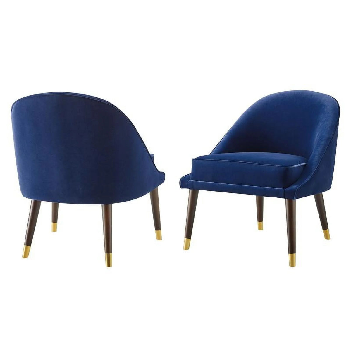 Navy Blue Velvet Accent Chair W26812