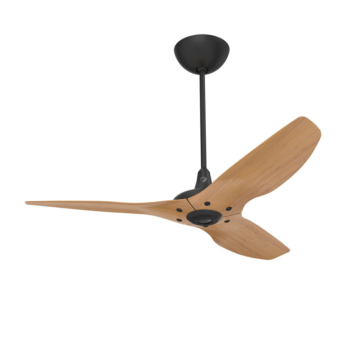 52 Ceiling Fan with Bamboo Blades and Black Finish E9086