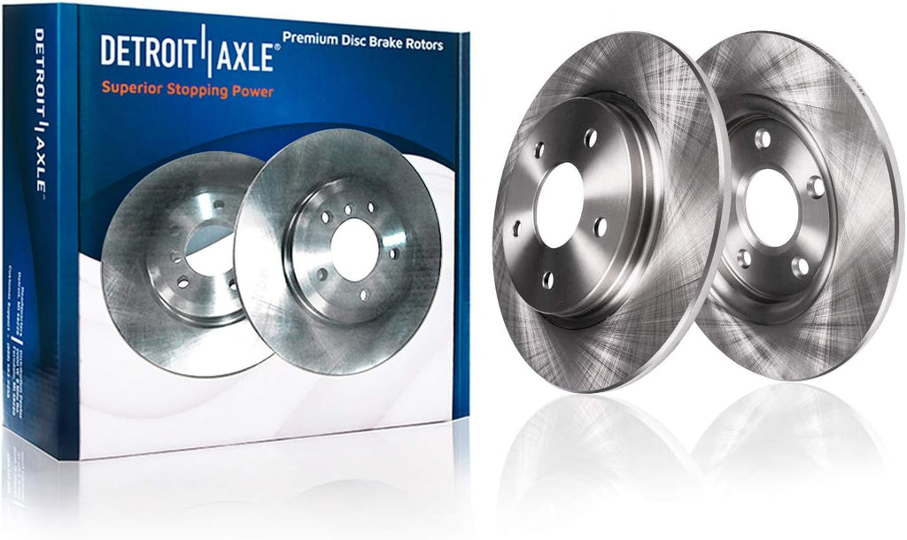 Front and Rear Disc Rotors + Ceramic Brake Pads 8pc Set H25719