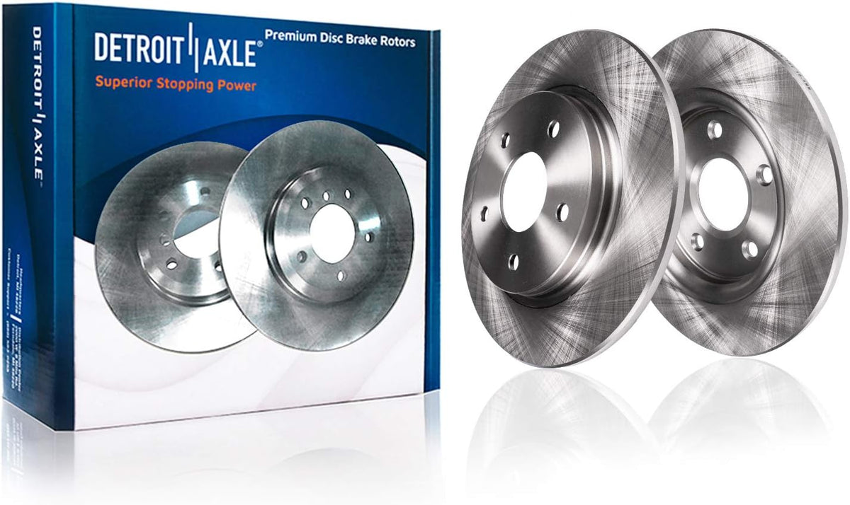 Front and Rear Disc Rotors + Ceramic Brake Pads 8pc Set H25719