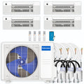 36,000 BTU 4 Zone Ceiling Cassette Ductless Air Conditioner and Heat Pump B966