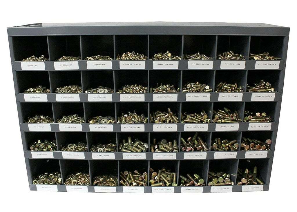 3,765 Piece Grade 8 Coarse Thread Nut Bolt & Washer Assortment Kit Y9038