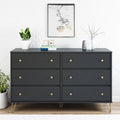 Black 6 Drawer Dresser M544843