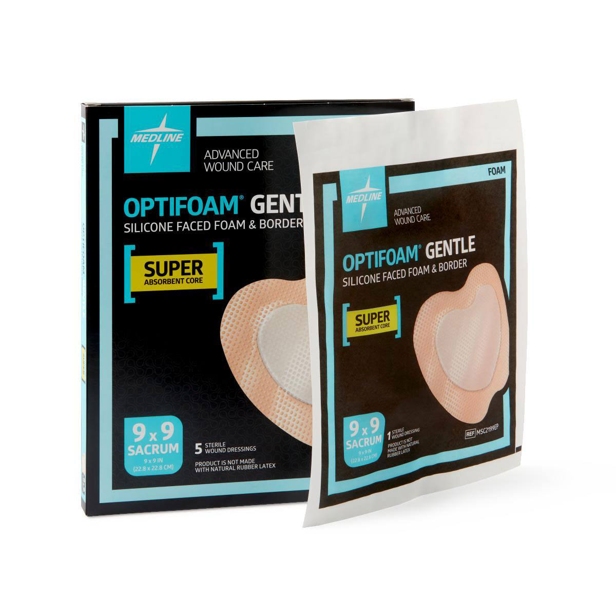 9 x 9 Silicone Border Dressing M2792