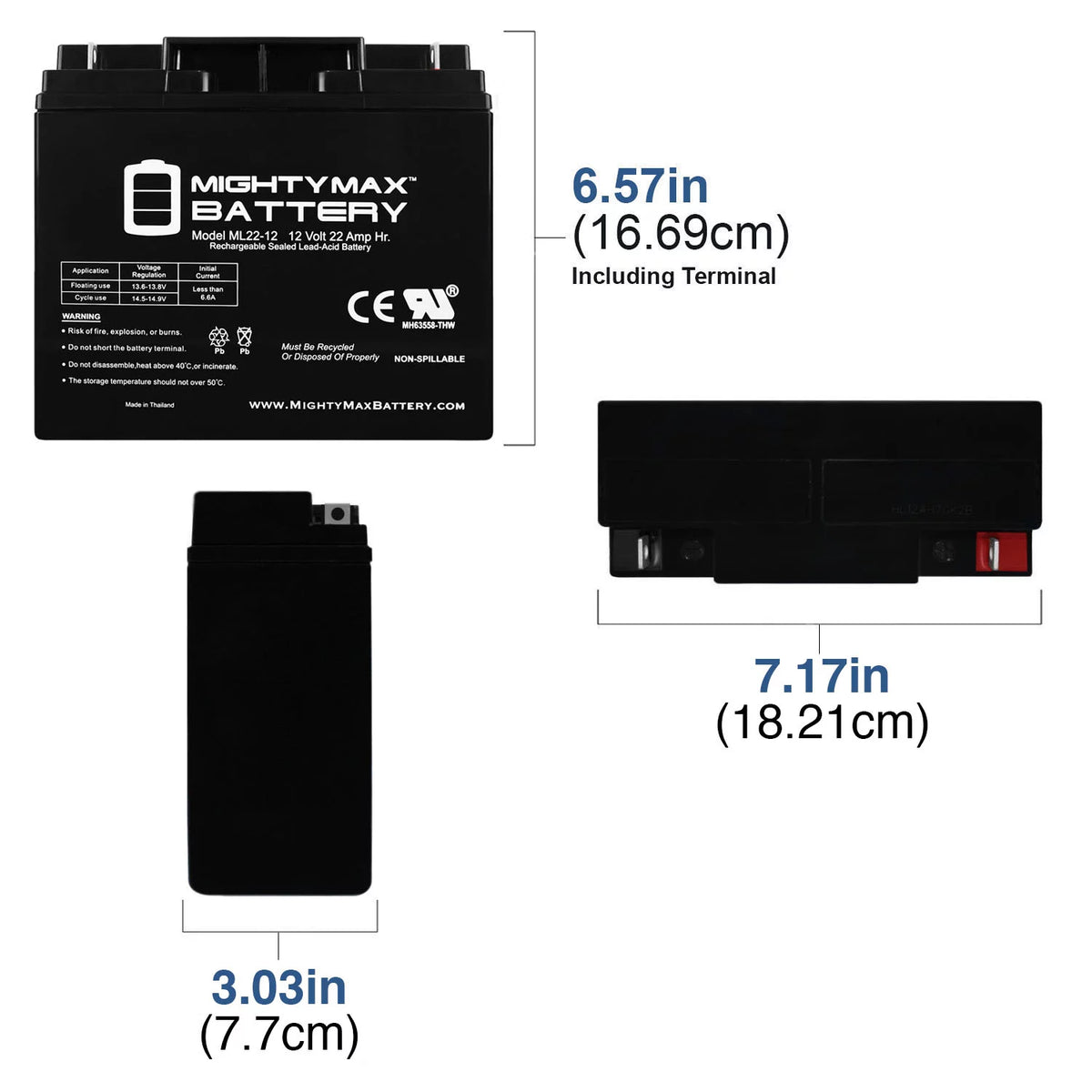 12V 22AH SLA Battery A4581