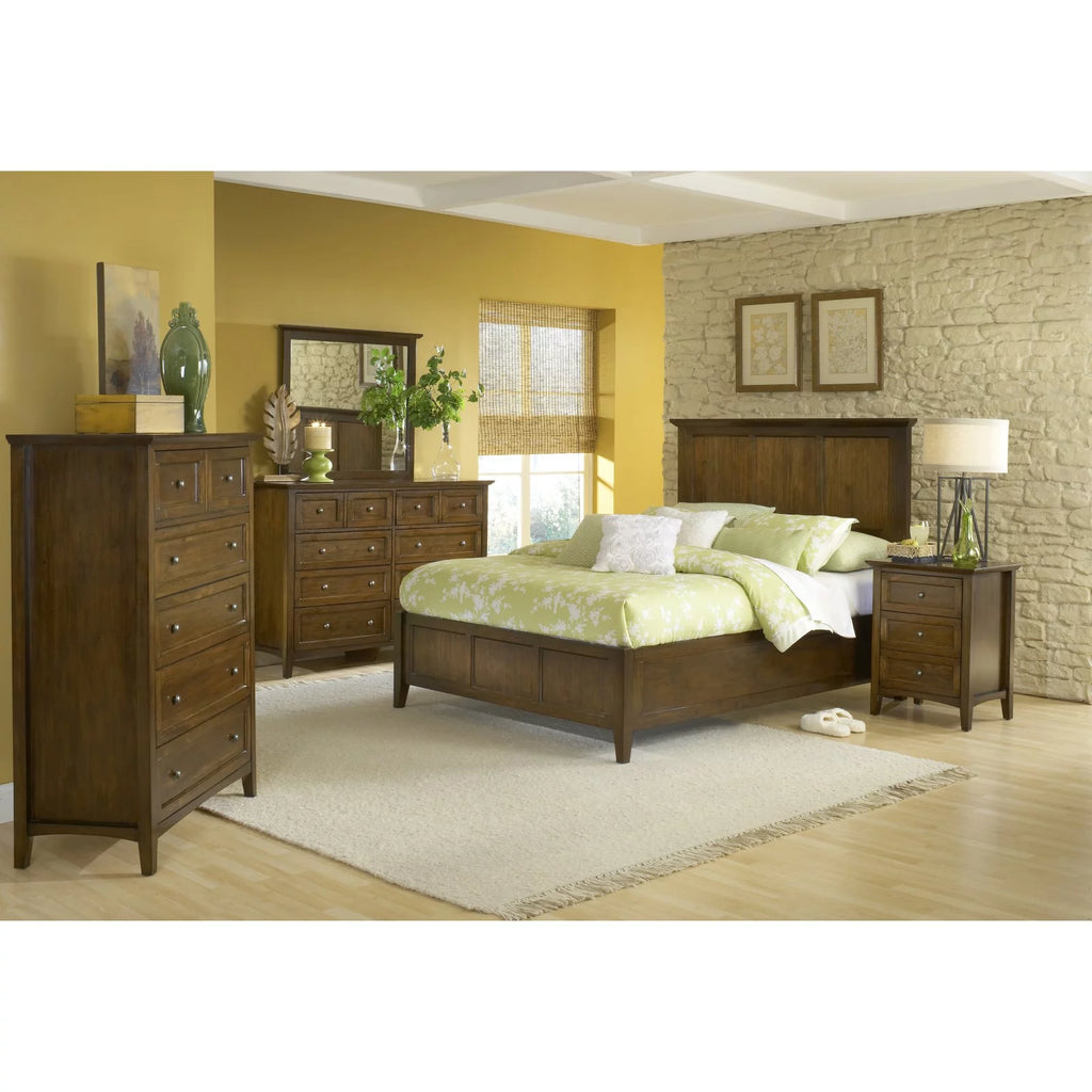 California King Solid Wood Panel Bed G408855