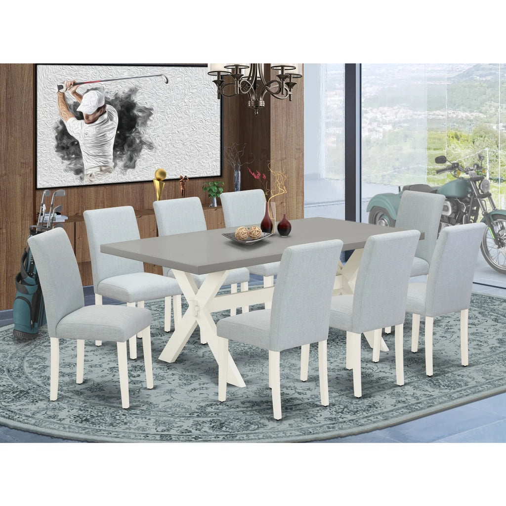 9 Piece Wood Dining Set V7175