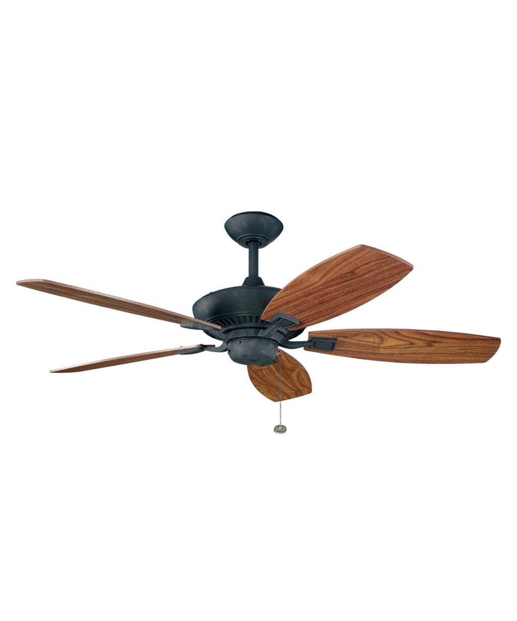 Distressed Black Ceiling Fan W27781