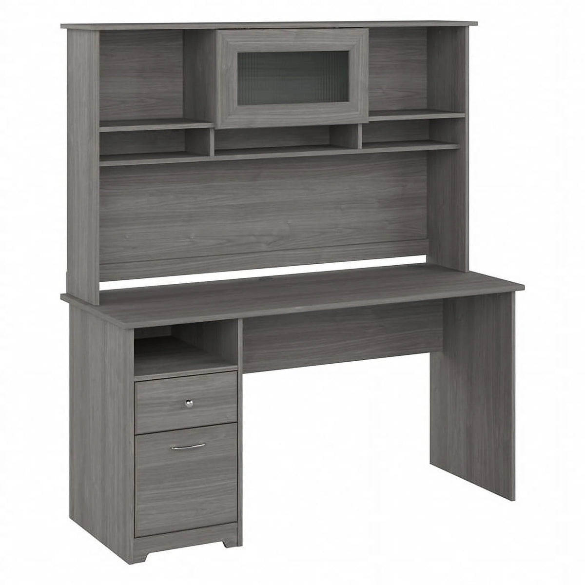 60W Computer Desk with Hutch V5168