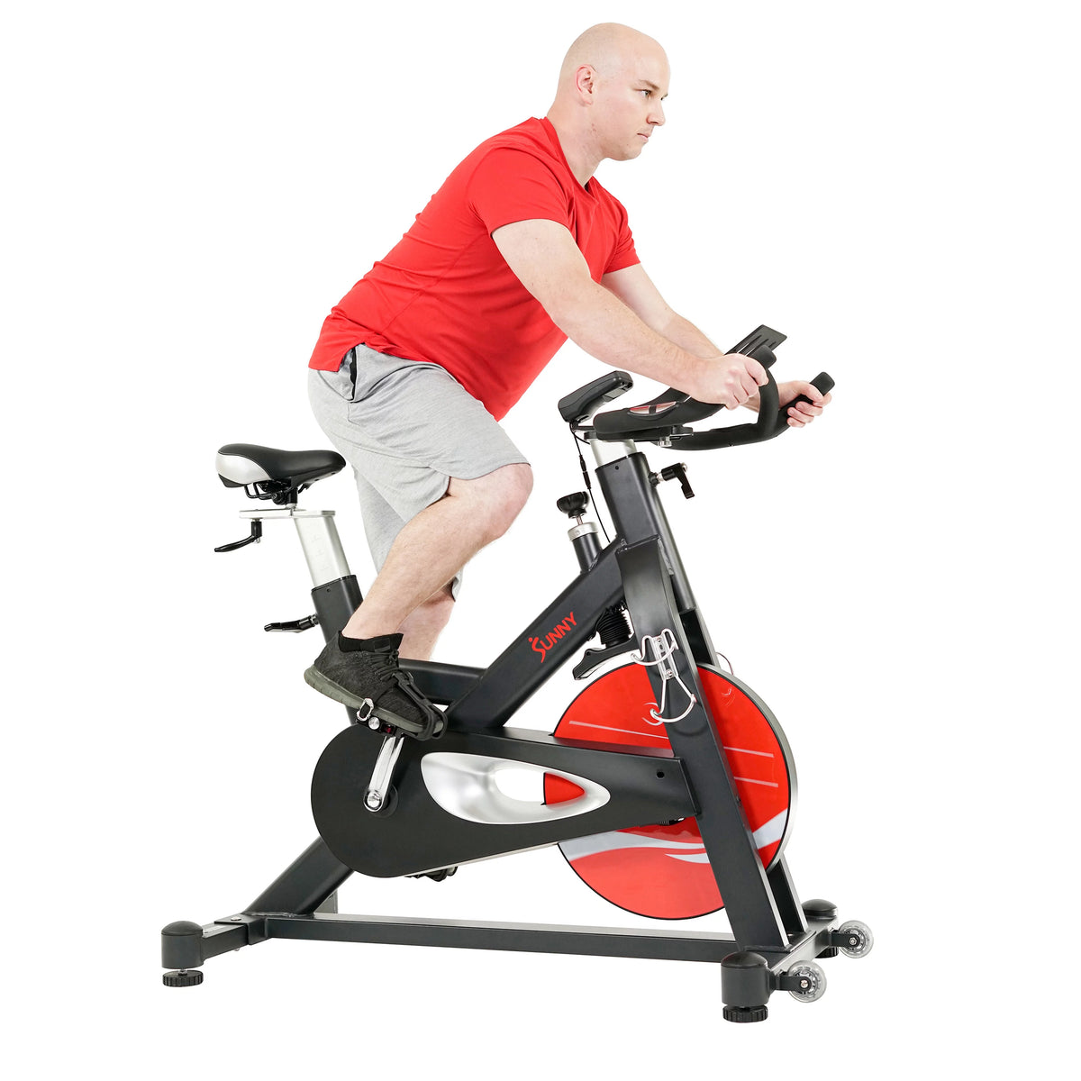 Indoor Cycle Exercise Bike with Device Mount and Performance Display C105581
