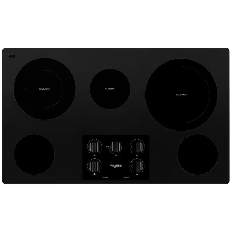 36 in. Black Electric Ceramic Glass Cooktop with 5 Elements Y59379