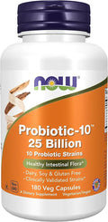 Probiotic-10 25 Billion 10 Probiotic Strains 180 Veg Capsules B981452