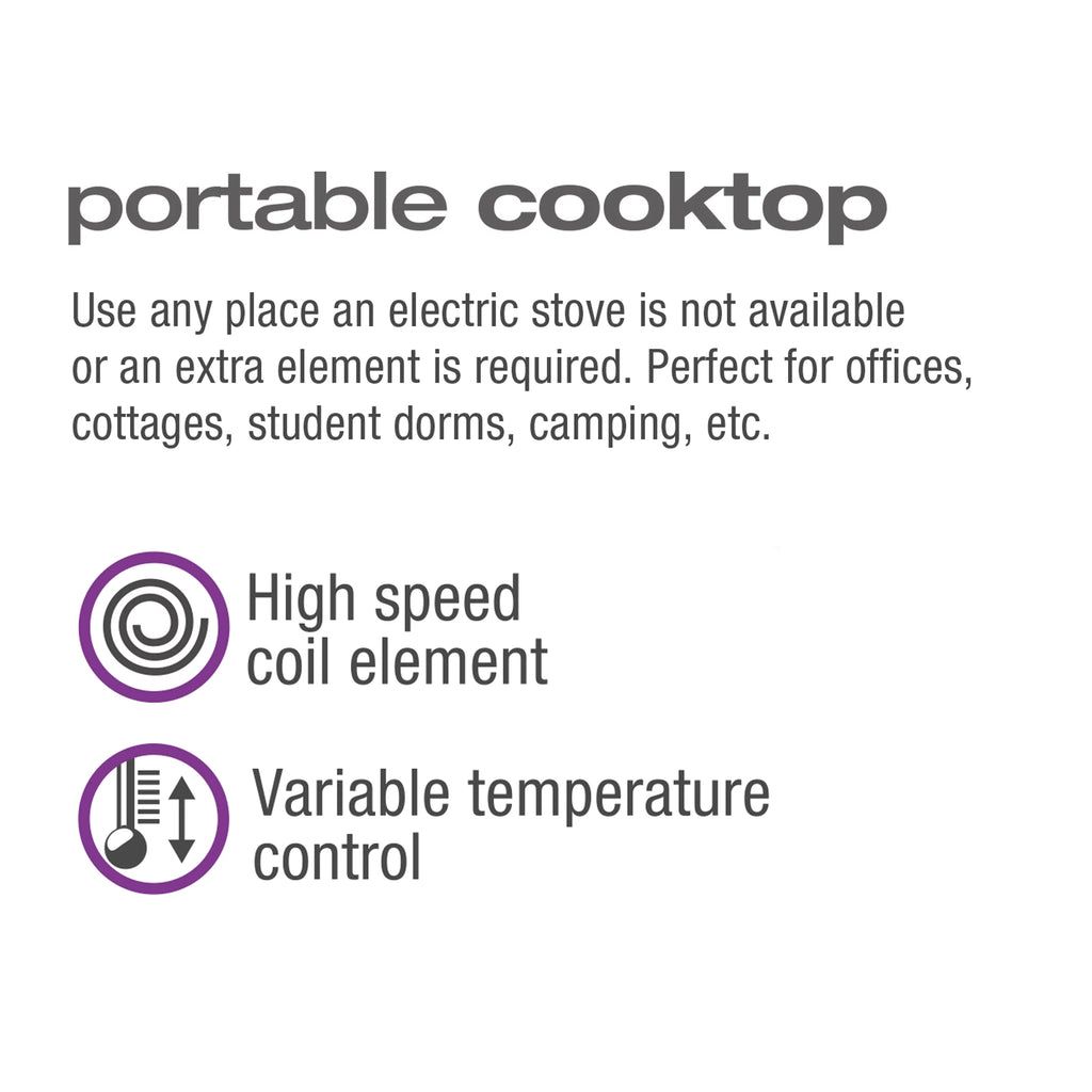 Portable Double Burner Cooktop P54433