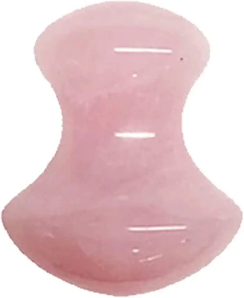 Rose Quartz Gua Sha Scraper Board and Jade Roller Set X634
