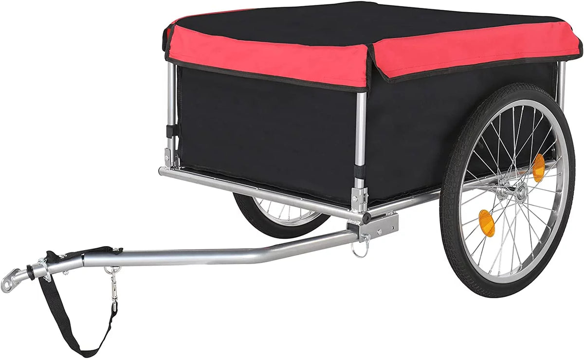 Foldable Bike Cargo Trailer with 20" Wheel & Universal Hitch I97597